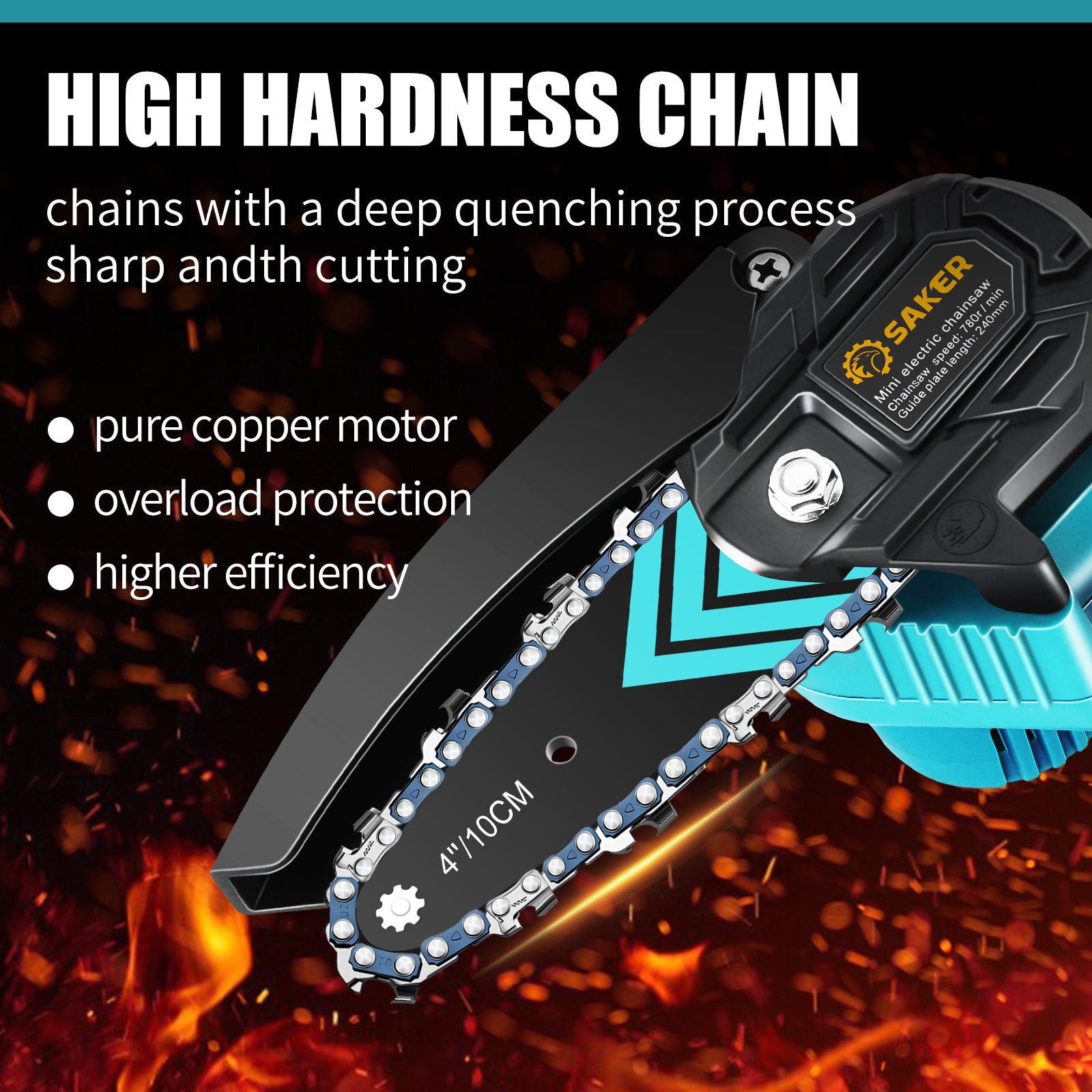 Mini Chainsaw Accessories - 6 Inch Chains